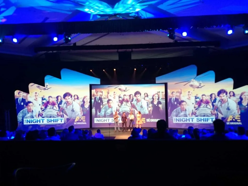 Three-area projection setup for Up Front TV Channels in Punta Cana — view 2