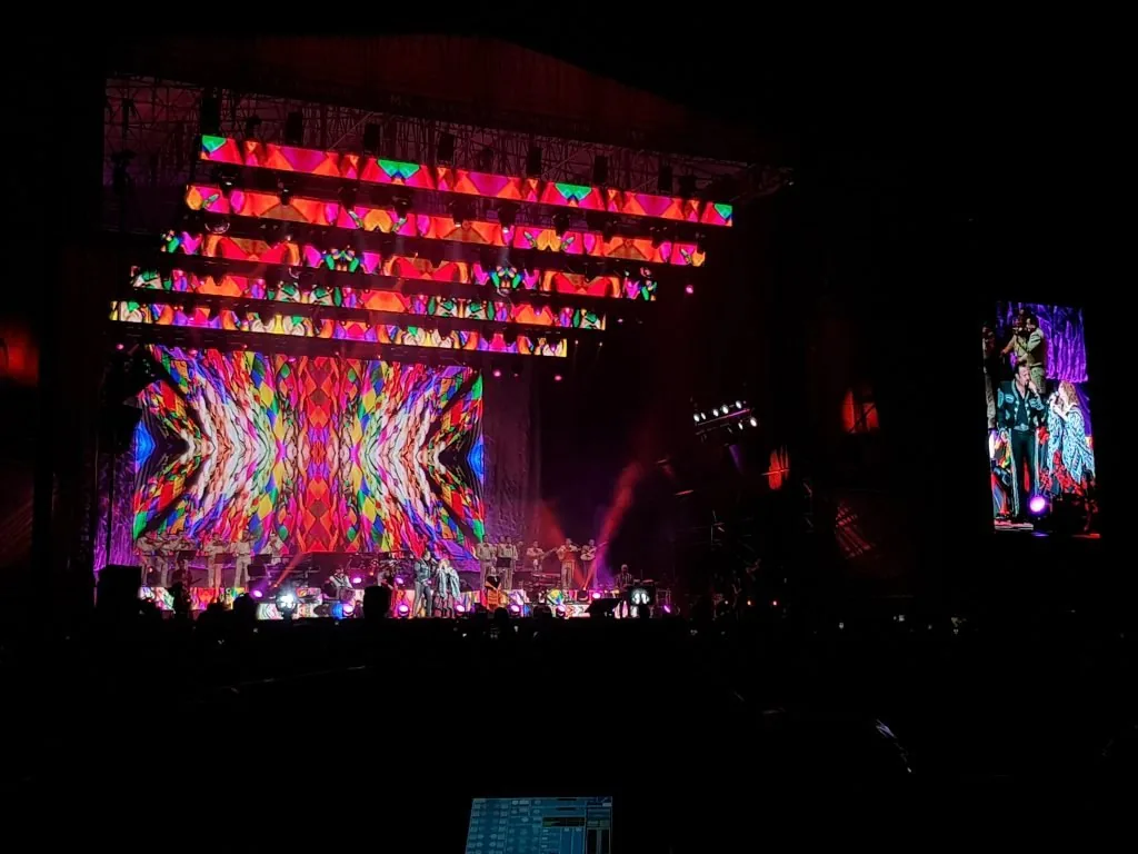 LED concert screen for Pepe Aguilar at the Monument to the Revolution — view 2