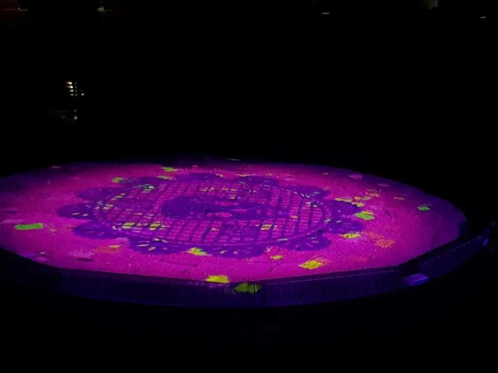 Floor projection and concert stage during a Pepe Aguilar performance — view 2
