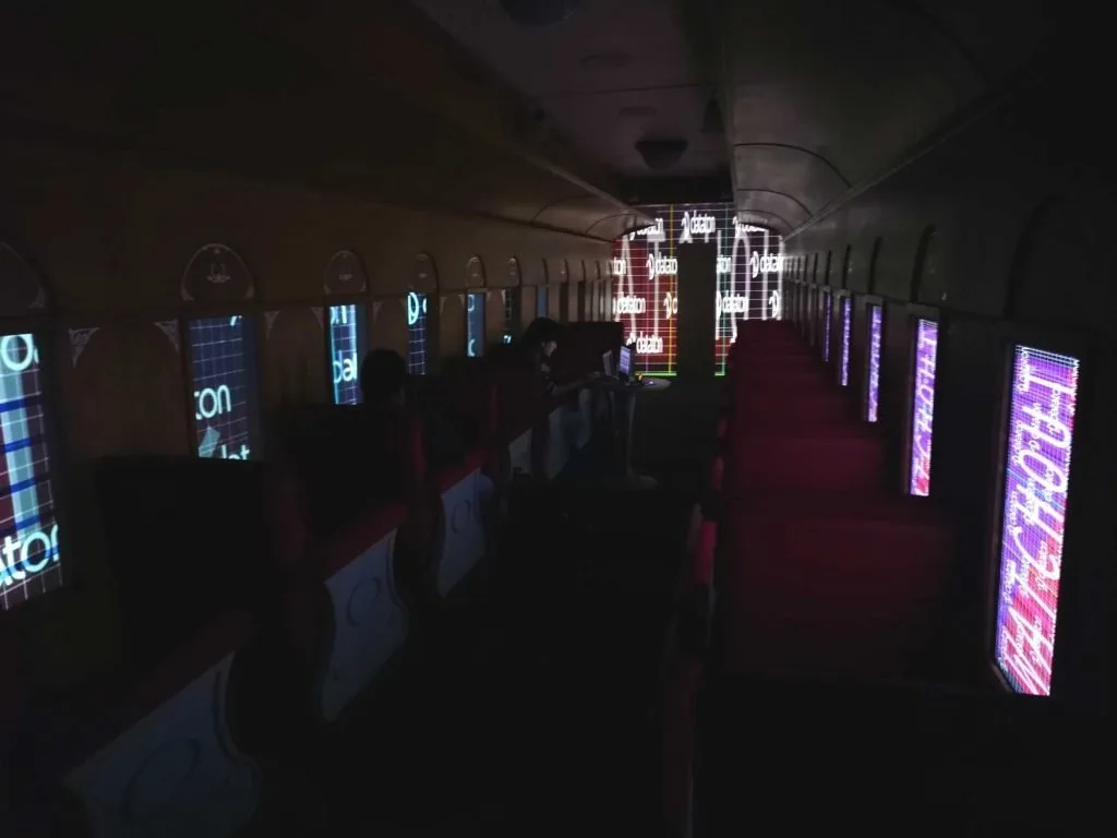 Museum projection surfaces, plasma displays and installation views in Monterrey — view 3