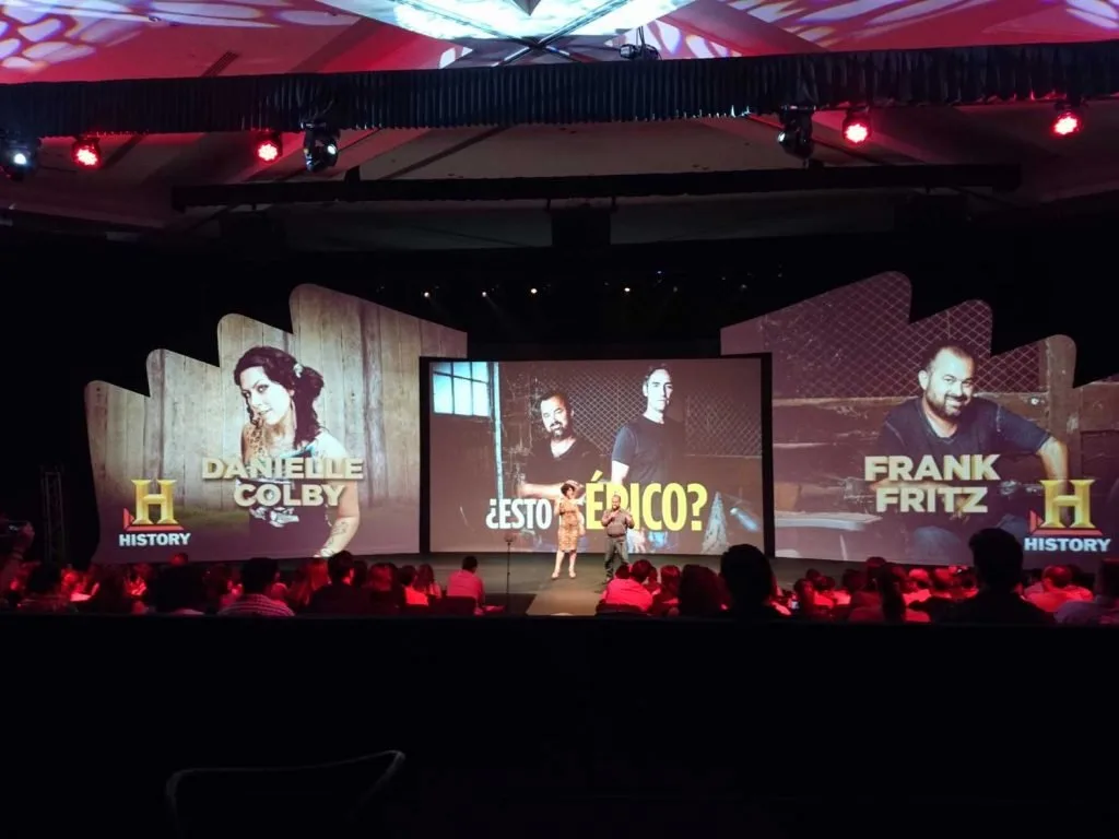Three-area projection setup for Up Front TV Channels in Punta Cana — view 3