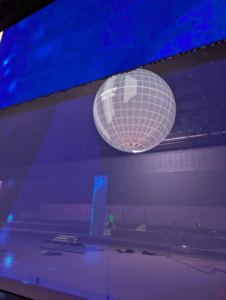 Media-server preparation and event screens for the FIFA World Cup 2034 host confirmation event — view 3