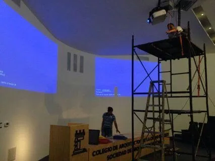 Adjusted display surface and control setup for the Sense 8 project — view 3