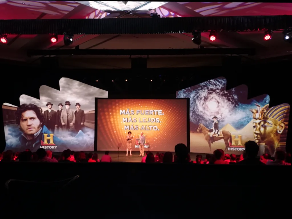 Three-area projection setup for Up Front TV Channels in Punta Cana — view 4