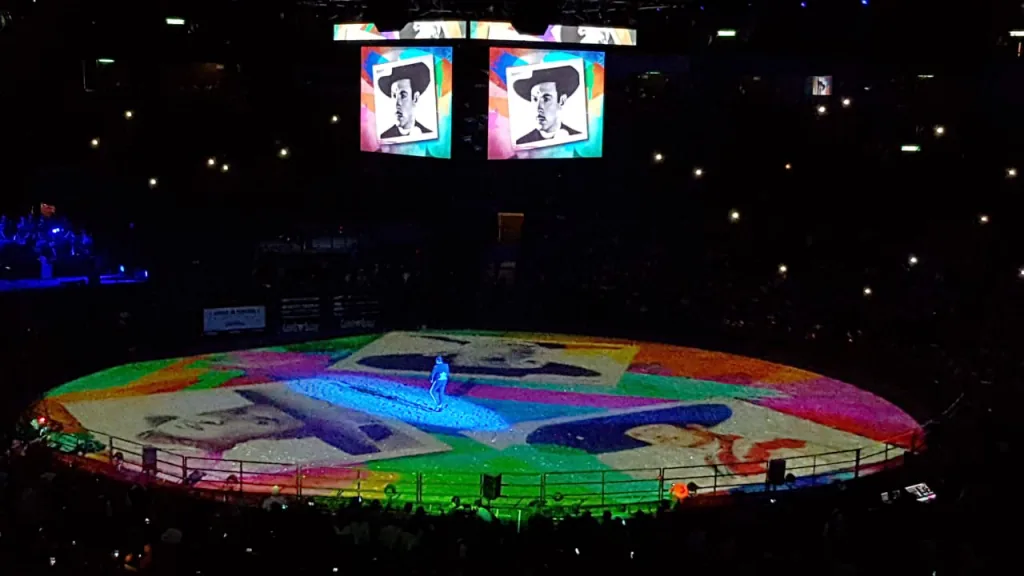 Floor projection and concert stage during a Pepe Aguilar performance — view 4
