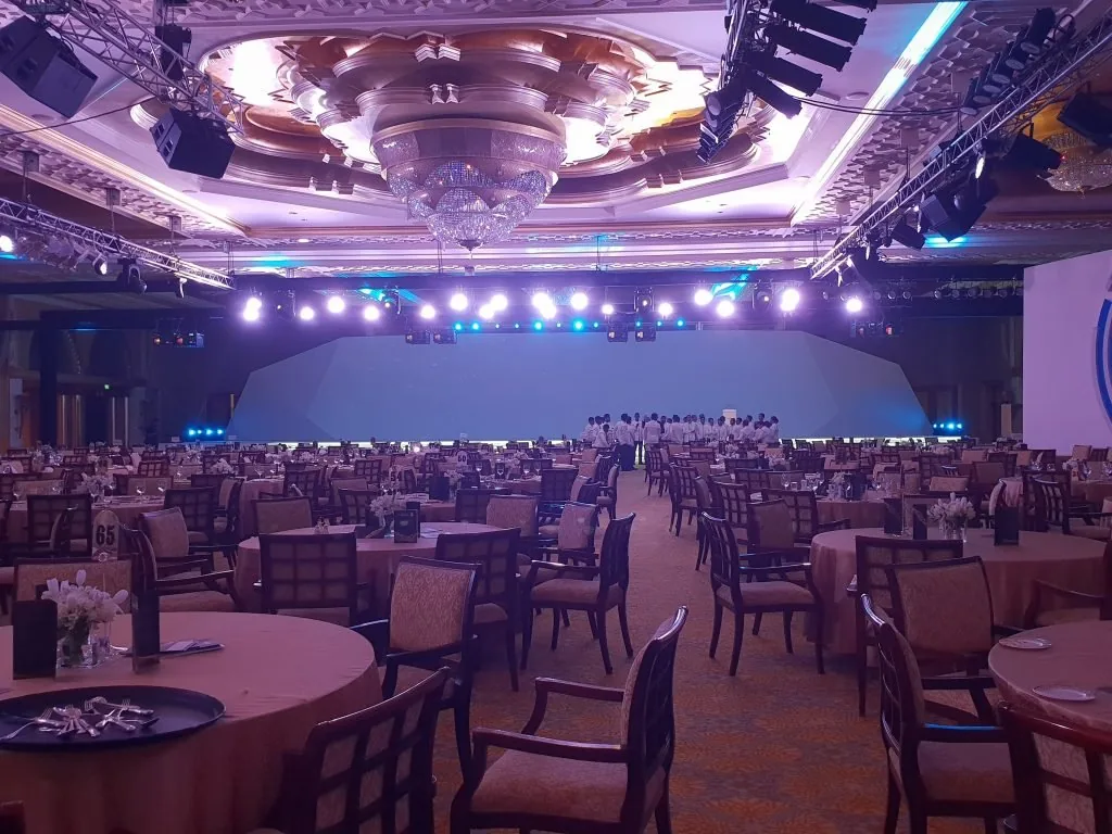 Three-area projection installation at ADIPEC 2018 in Abu Dhabi — view 5