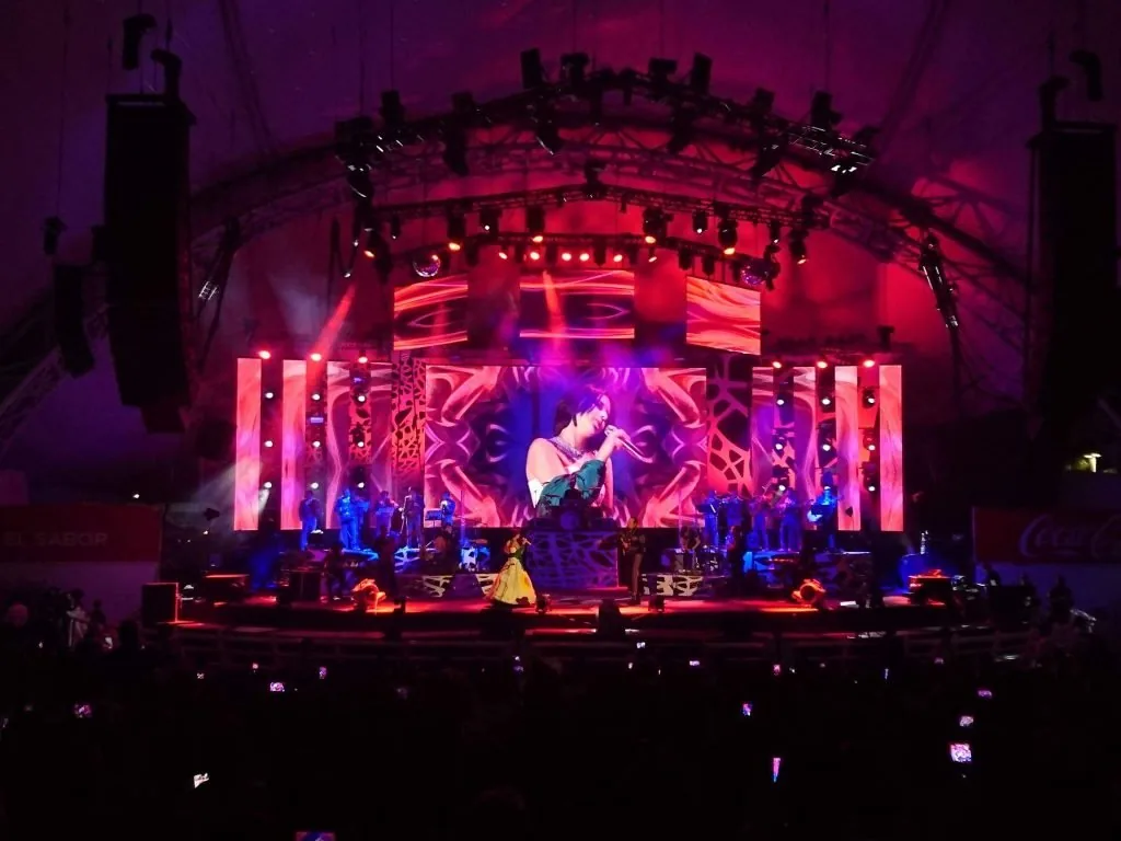 LED screen visuals during a Pepe Aguilar concert in Querétaro — view 5