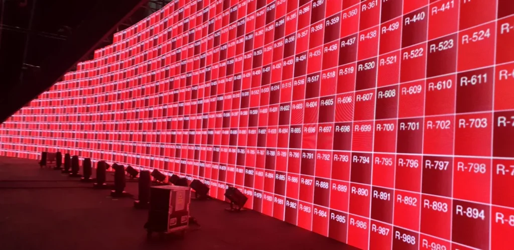 Media-server racks, fiber connections and LED stage at MDL Soundstorm 2021 — view 6