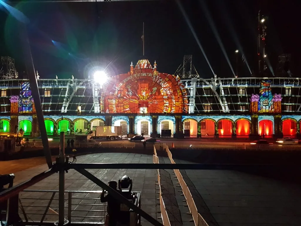 Architectural projection mapping on Toluca Government Palace — view 7