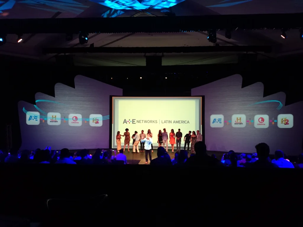 Three-area projection setup for Up Front TV Channels in Punta Cana — view 9