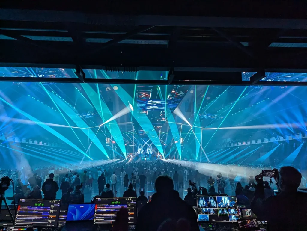 LED ceiling, suspended screens and stage environment at MDL Soundstorm 2024 — view 10
