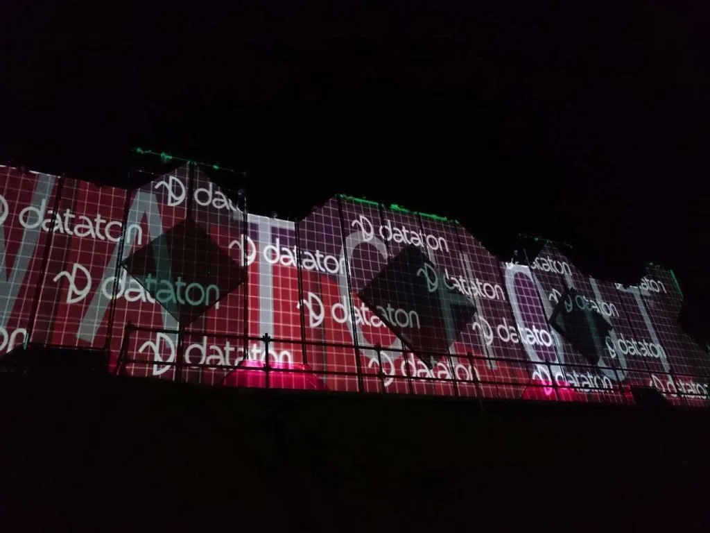 Concert projection areas and LED screen at the Postobón Katy Perry opening concert — view 12