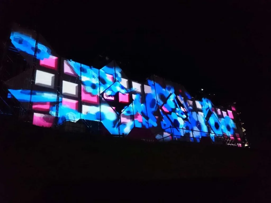 Concert projection areas and LED screen at the Postobón Katy Perry opening concert — view 16